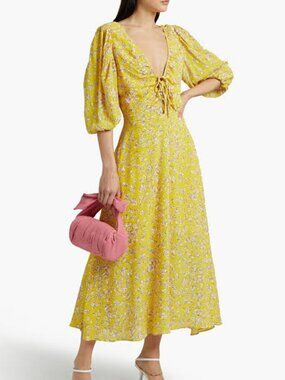 Nicholas Danielle Floral Midi Dress Size 2 NWT